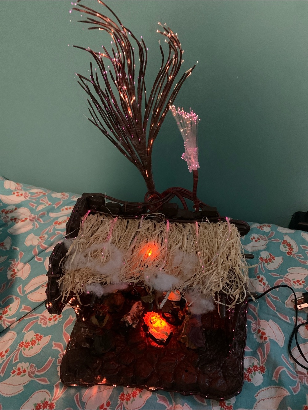🎄 Fibre Optic Lighted Nativity-Set